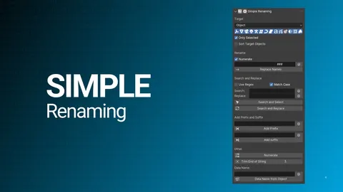 Simple Renaming - Blender addons