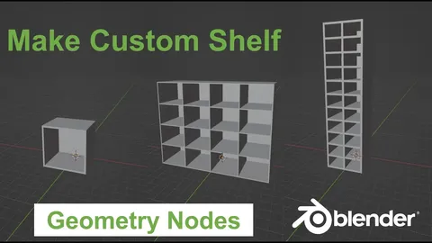 Simple Shelf - Blender geometry nodes