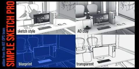 Simple Sketch Pro - Blender addons