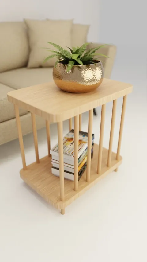 Wooden Tea Table - Blender 3d models