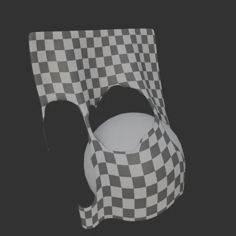 Generalised Cloth Solver - Blender geometry nodes