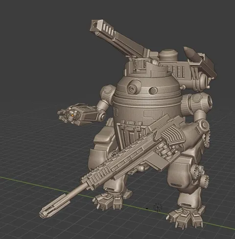 Sisyphus Fire Support Mech - Blender 3d models