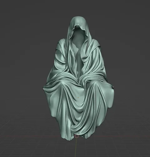 Sitting Ghost Lurking Spectre - Blender 3d models