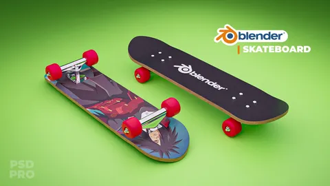 Skateboard Project File - Blender 3d models