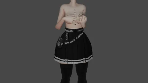 Rigged Skirt - Blender 3d models