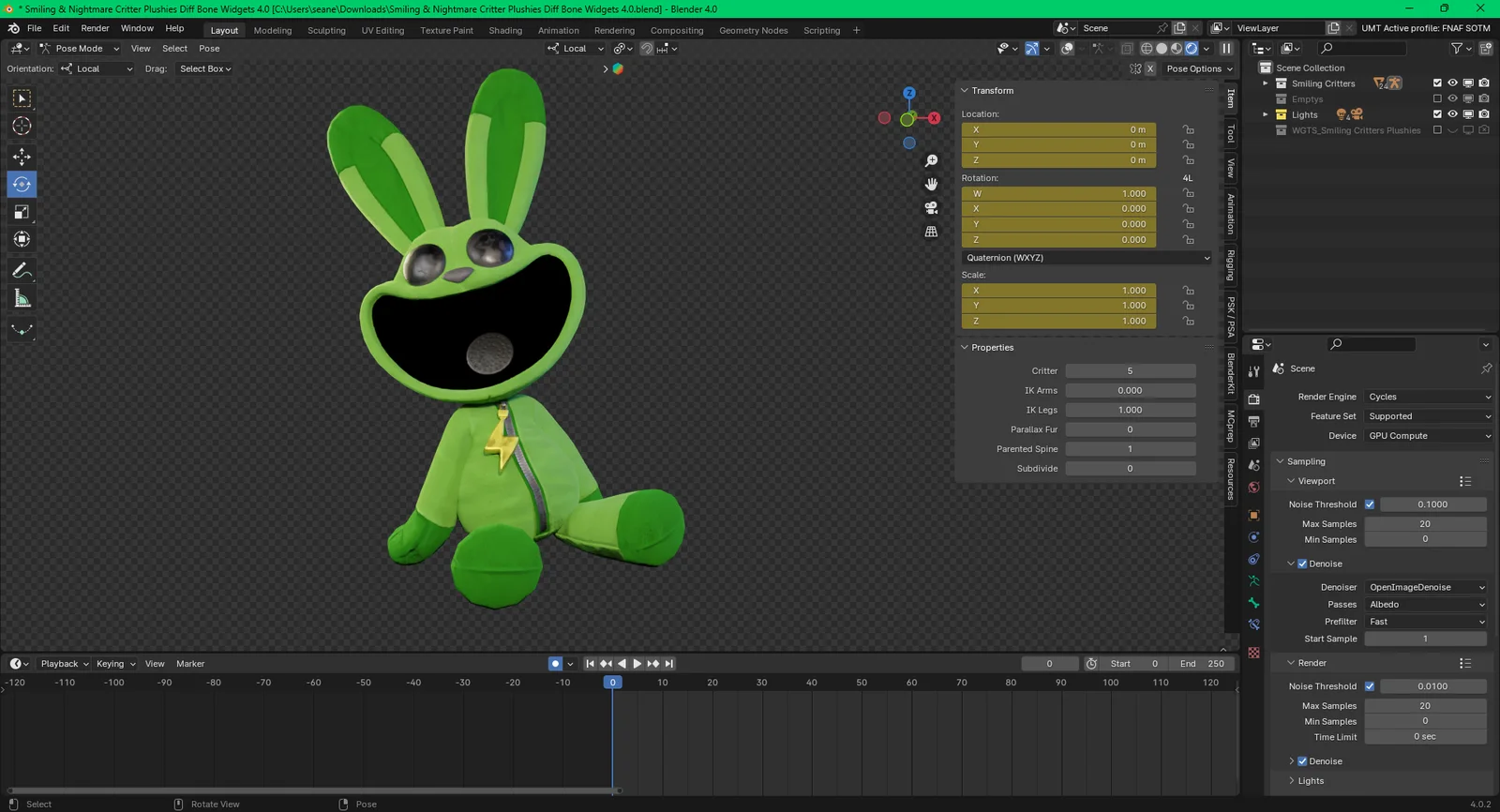 Smiling and Nightmare Critter Plushies screenshot 5