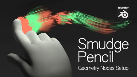 Smudge Pencil - Blender geometry nodes