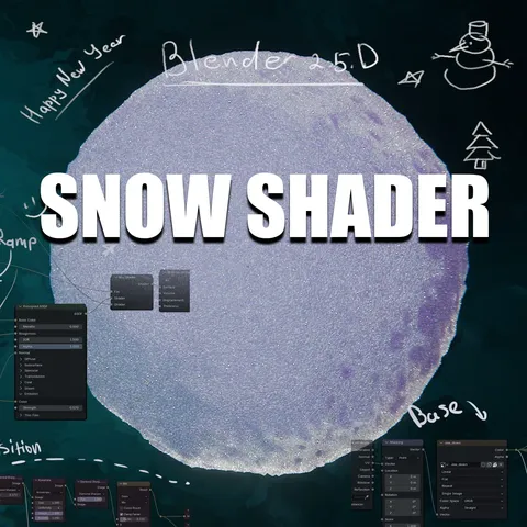 Realtime Snow Shader - Blender shaders
