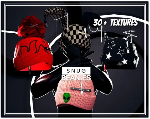 Snug Beanies Pack - Blender 3d models