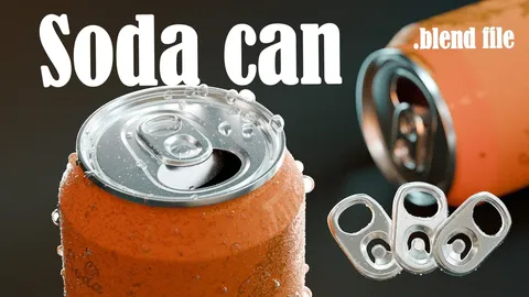 Soda Can Model - Blender 3d models