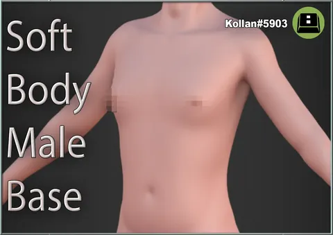 Soft Body Male Base - Blender 3d models