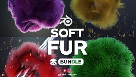Soft Fur Bundle - Blender scenes