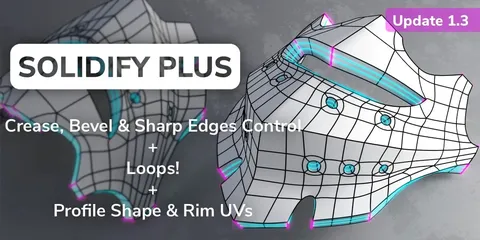 Solidify Plus - Blender geometry nodes