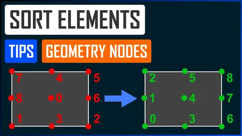 Sort Elements Tip - Blender geometry nodes