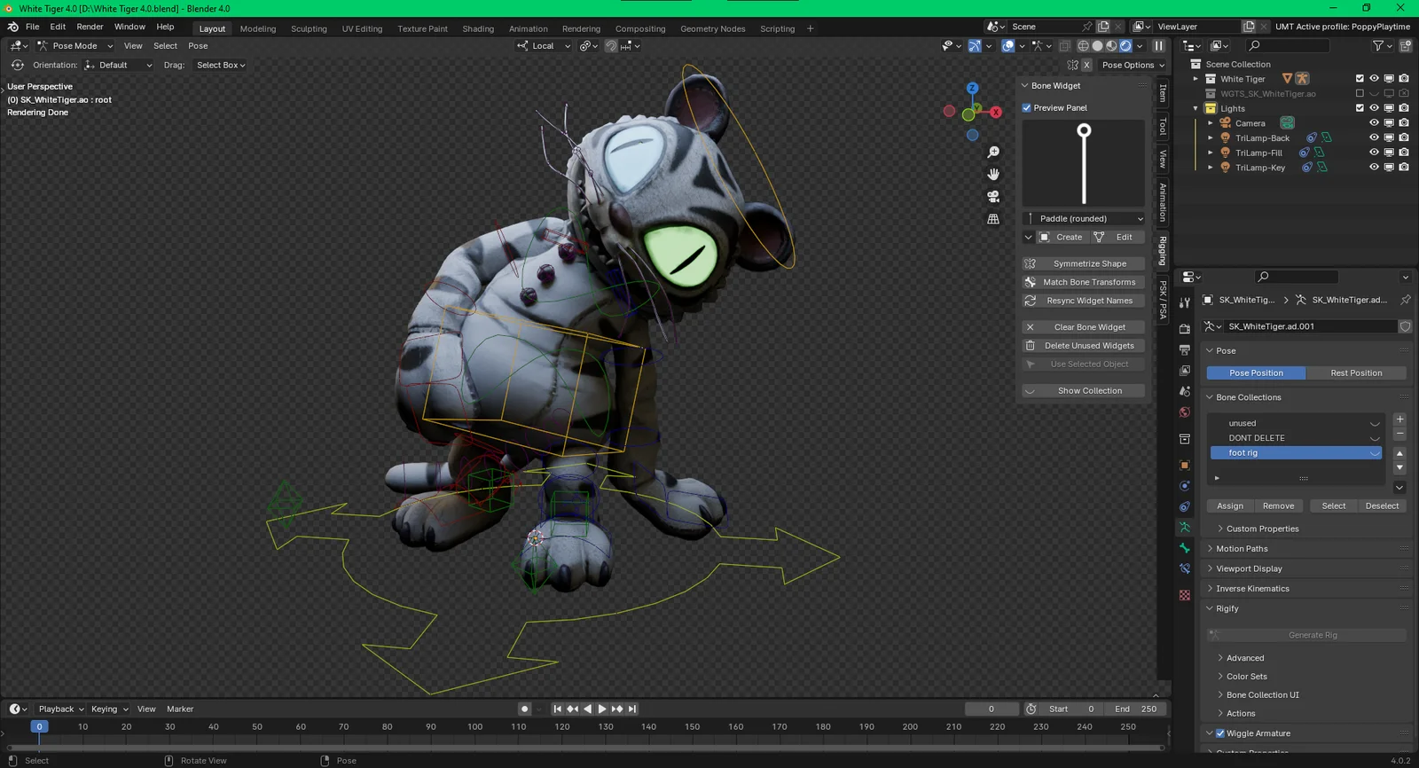 White Tiger Mascot screenshot 2