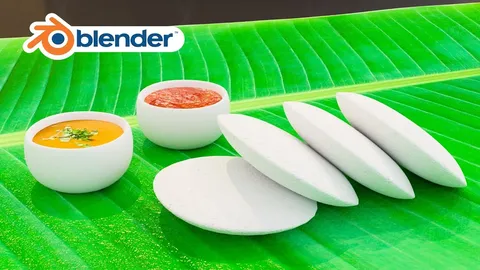 South Indian Idli - Blender 3d models