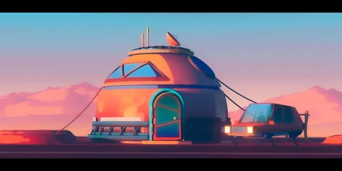 Space House - Blender 3d models
