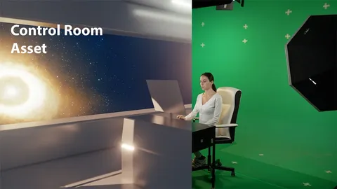 Spaceship Control Room - Blender scenes