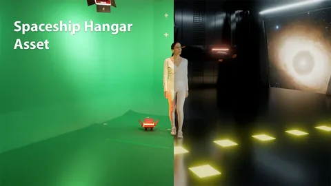 Spaceship Hangar - Blender scenes