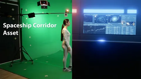 Spaceship Corridor - Blender scenes