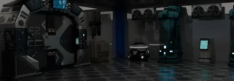 Spaceship Room - Blender scenes