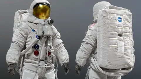 Spacesuit NASA Apollo 11 - Blender 3d models