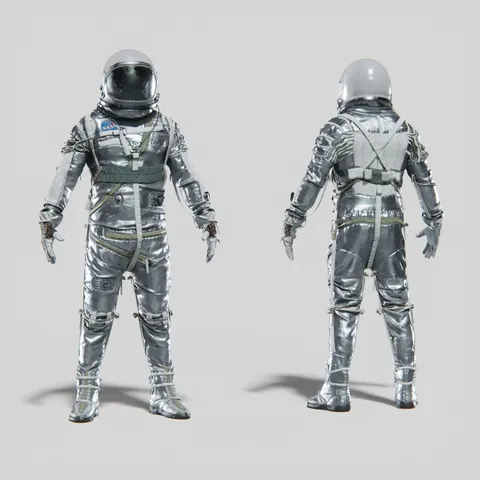 Mercury Navy Mark IV Spacesuit - Blender 3d models