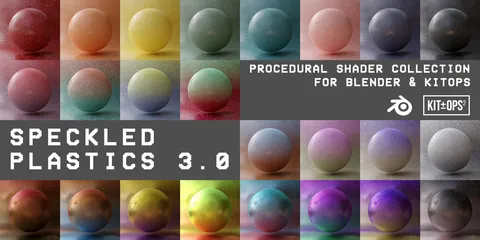 Speckled Plastics - Blender shaders