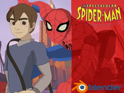 Spectacular Spider-Man - Blender 3d models