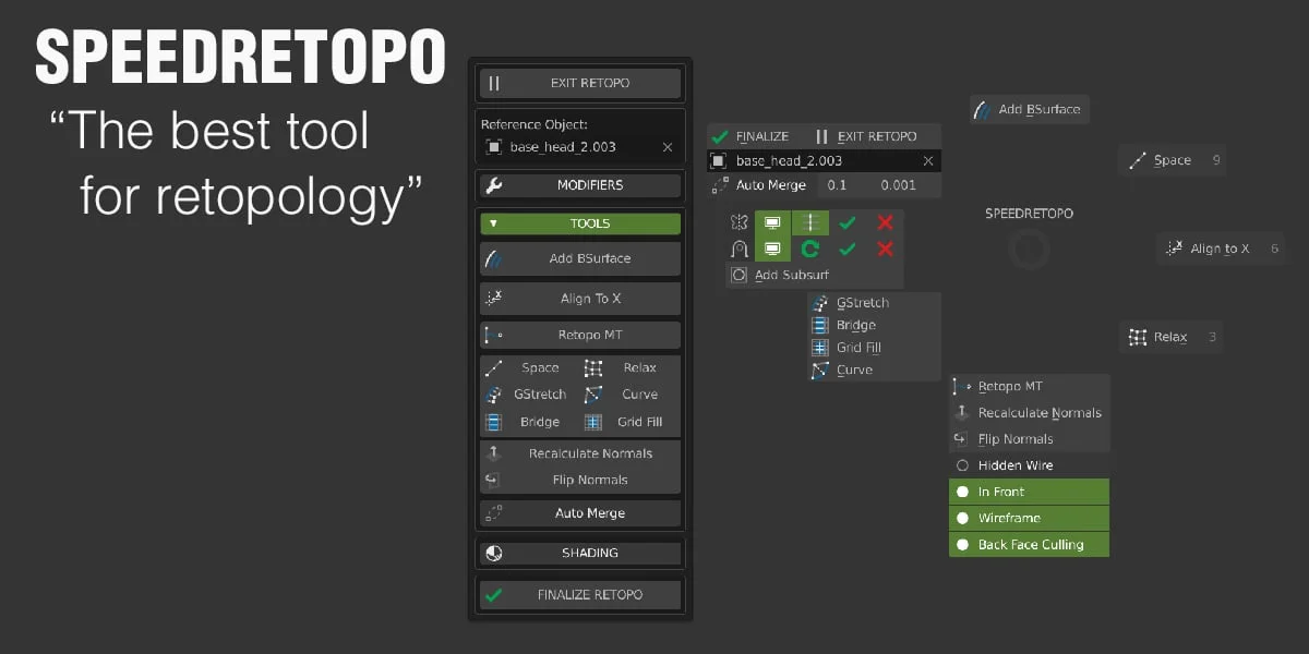 SpeedRetopo screenshot 2