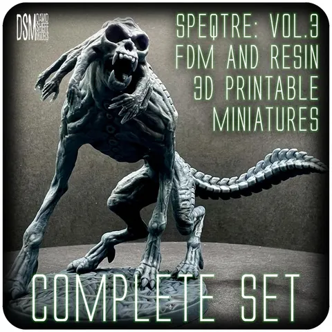 Speqtre Vol 3 Sci-Fi Miniatures - Blender 3d models