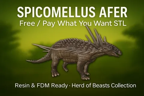 Spicomellus Afer - Blender 3d models
