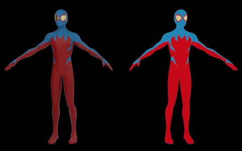 Spider-Boy V2 Texture Set - Blender textures & materials