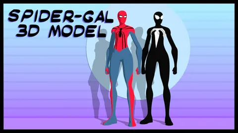 Spider-Gal - Blender 3d models