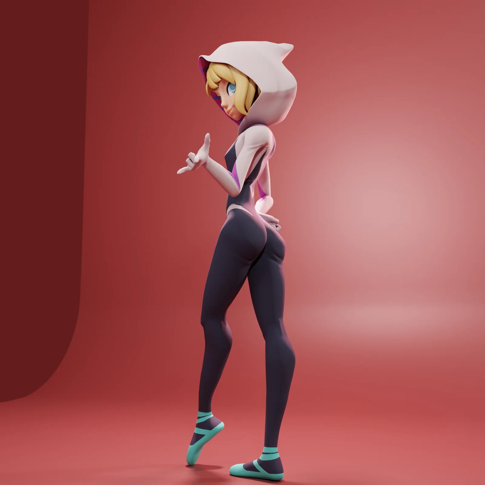 Spider Gwen STL screenshot 2
