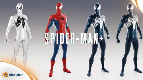 Spider-Man+ - Blender 3d models