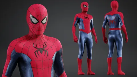 Spider-Man NWH Classic Suit - Blender 3d models