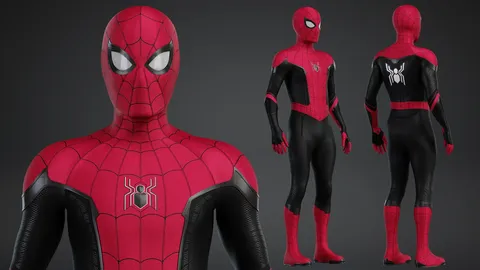 Spider-Man NWH Upgraded Suit - Blender 3d models