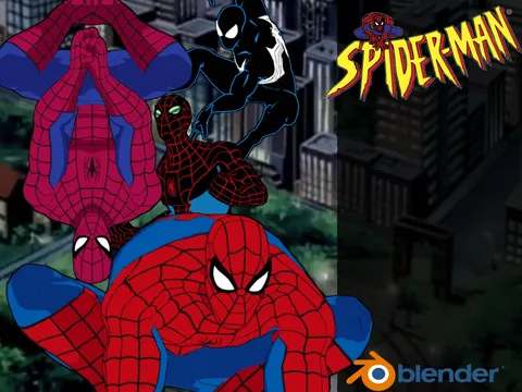 Spider-Man Animated Series - Blender 3d models