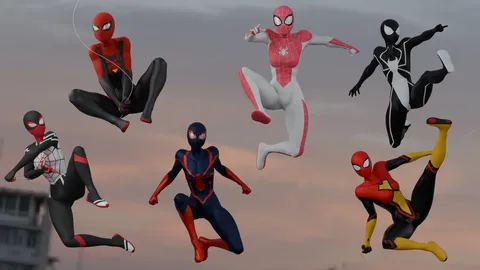 Spider-Women Bundle - Blender textures & materials