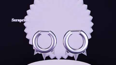 Spiked Earrings - Blender 3d models