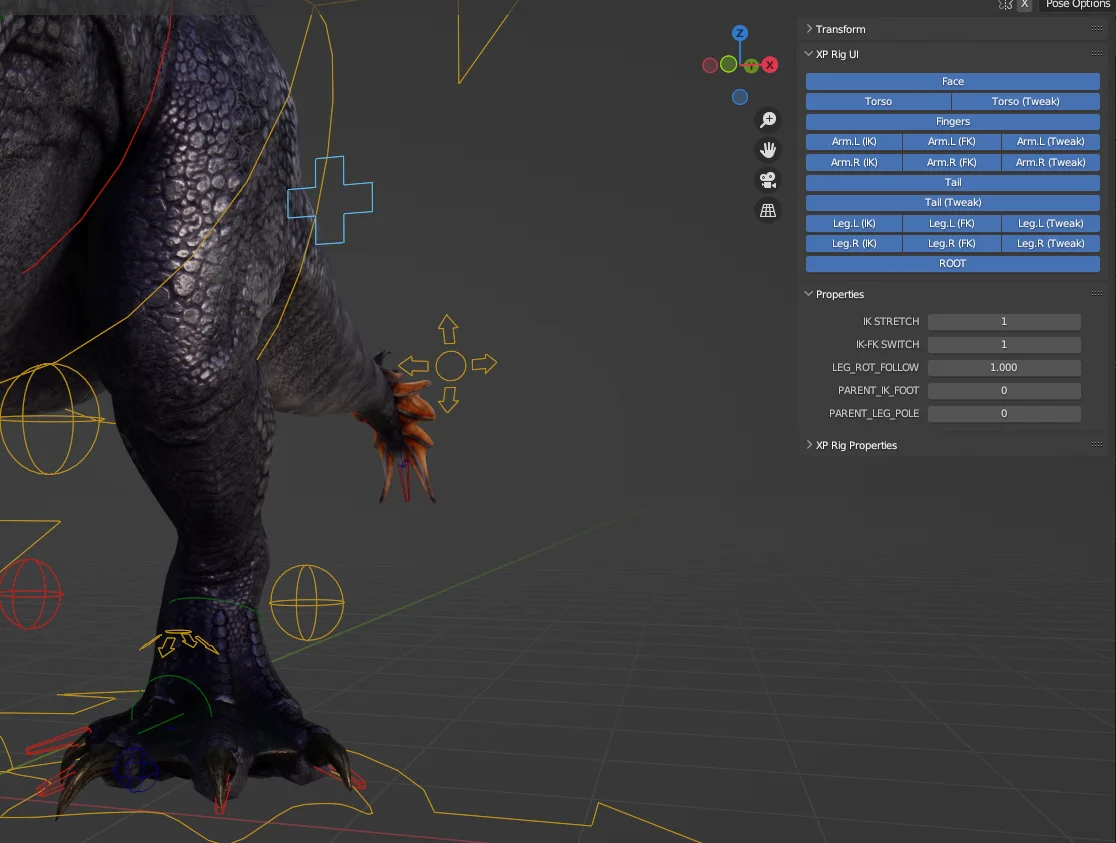 Spinosaurus Rig screenshot 5