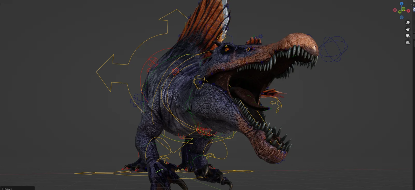 Spinosaurus Rig screenshot 6