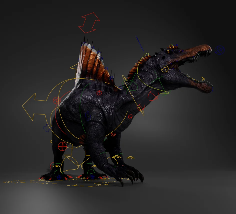 Spinosaurus Rig screenshot 7