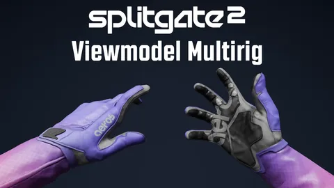 Splitgate 2 Viewmodel Multirig - Blender 3d models