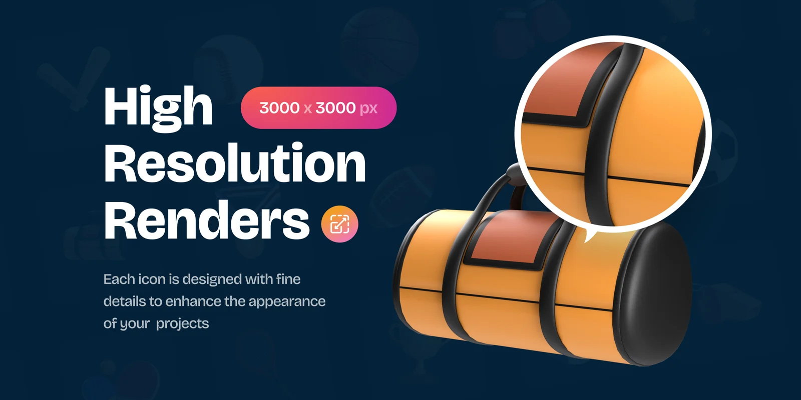 Sports Equipment 3D Icons screenshot 4