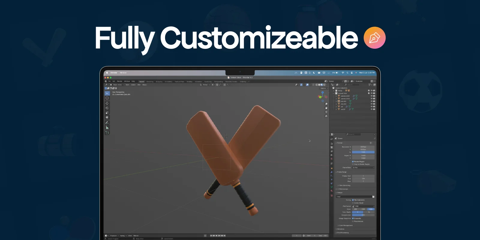 Sports Equipment 3D Icons screenshot 6