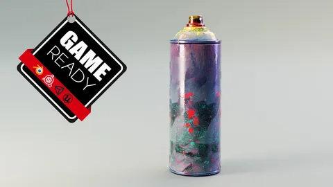 Spray Can Dirt - Blender 3d models