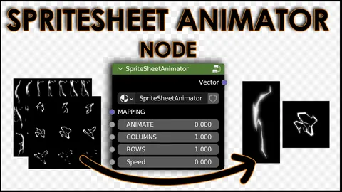 SpriteSheet Animator - Blender shaders