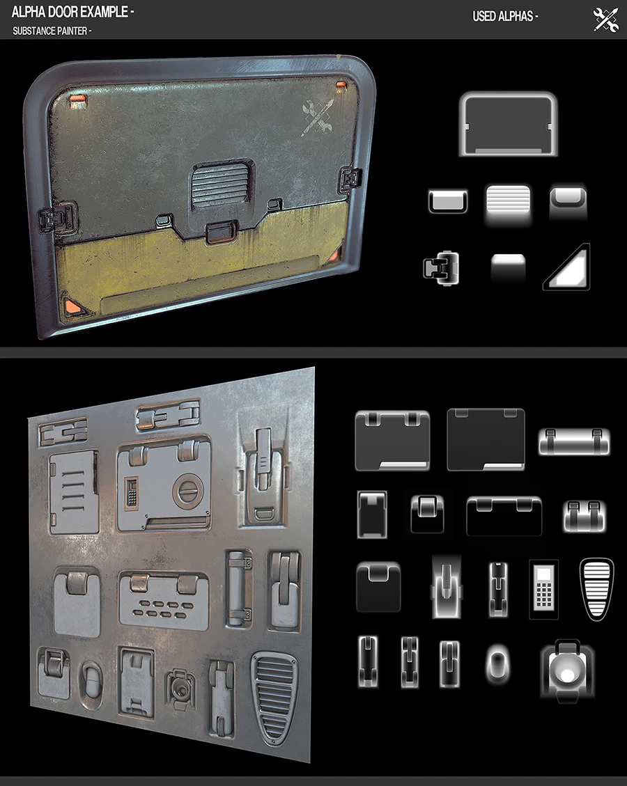 Hardsurface Alphas Vol 2 screenshot 3